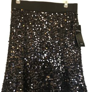 Black Sequins Skirt